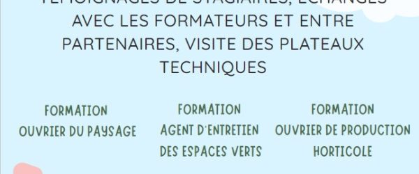 MATINEE PORTES OUVERTES FILIERE VERTE : 19/03/2026